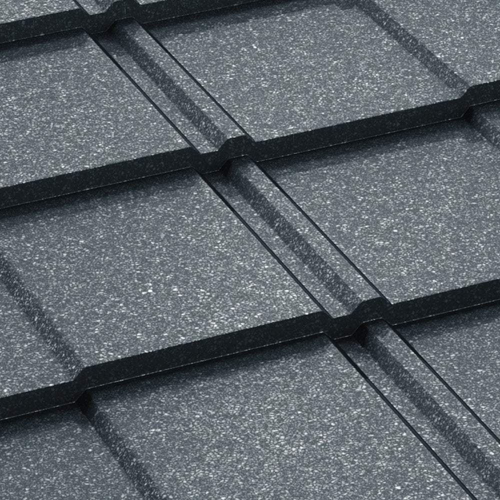 Țiglă metalică Bilka Britanic Grande Mat, Gri RAL 7011