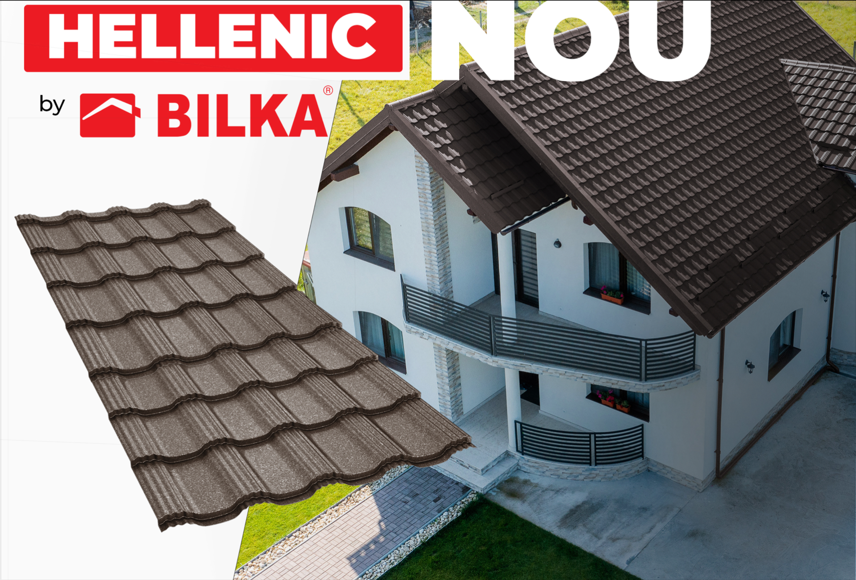 Țiglă metalică Hellenic Lucios