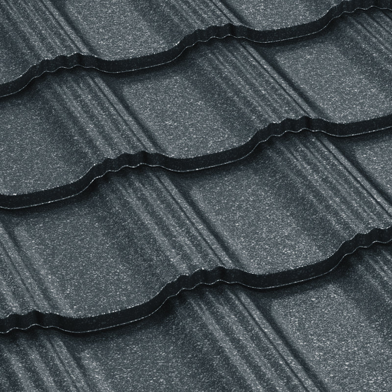 Țiglă metalică Bilka Hellenic Grande Mat, Gri RAL 7011