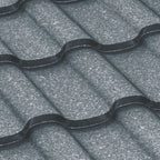 Țiglă metalică Bilka Iberic Grande Mat, Gri RAL 7011