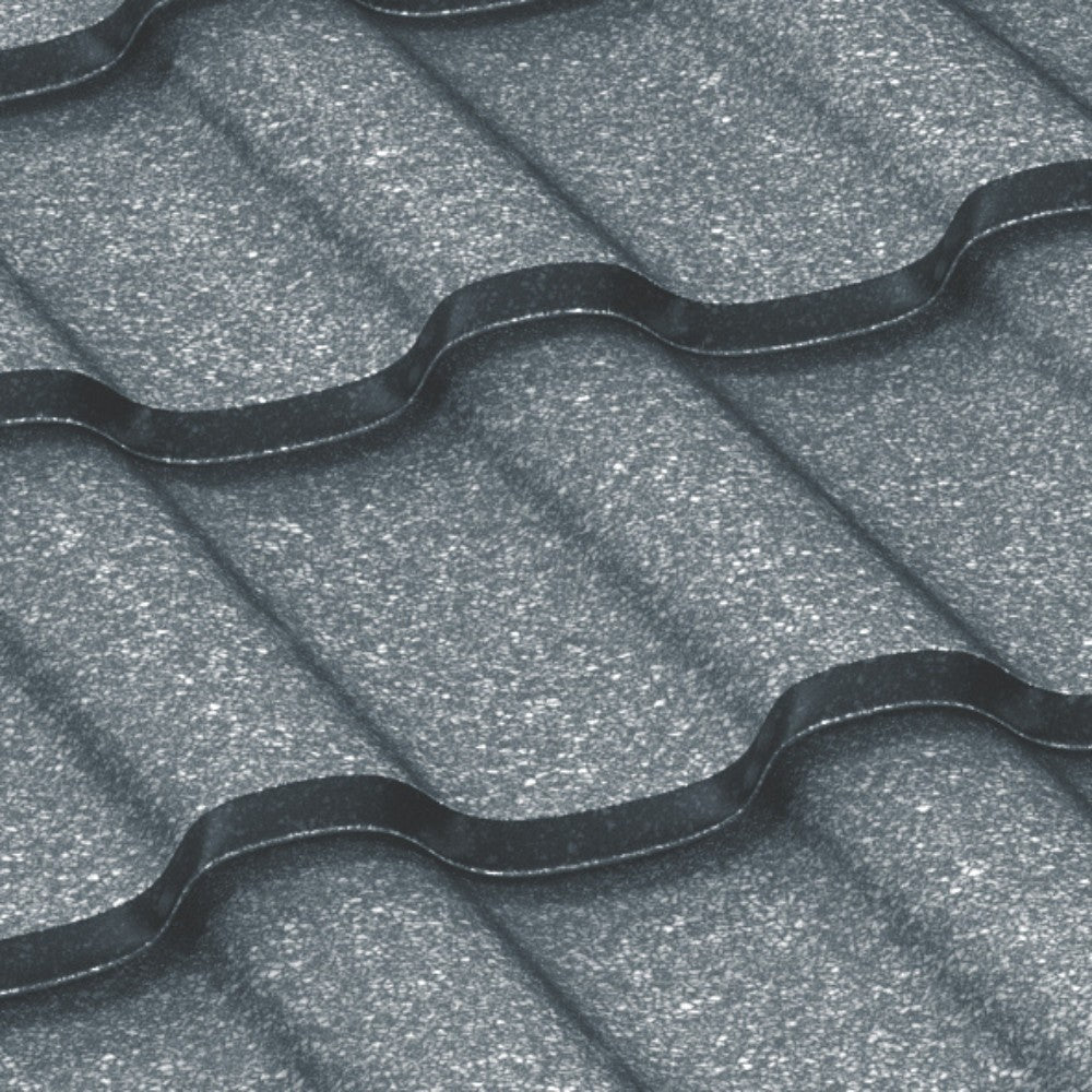 Țiglă metalică Bilka Iberic Grande Mat, Gri RAL 7011