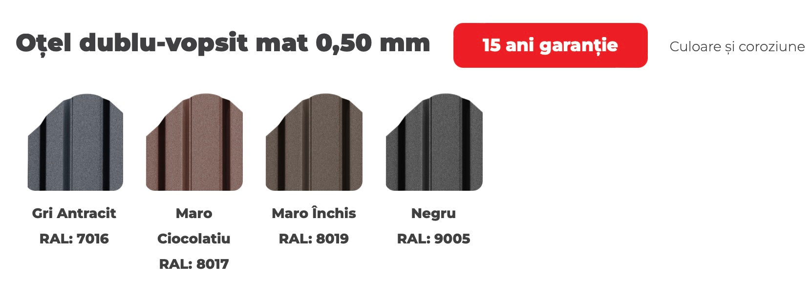 Șipcă de gard Oslo MAT DUBLU VOPSIT