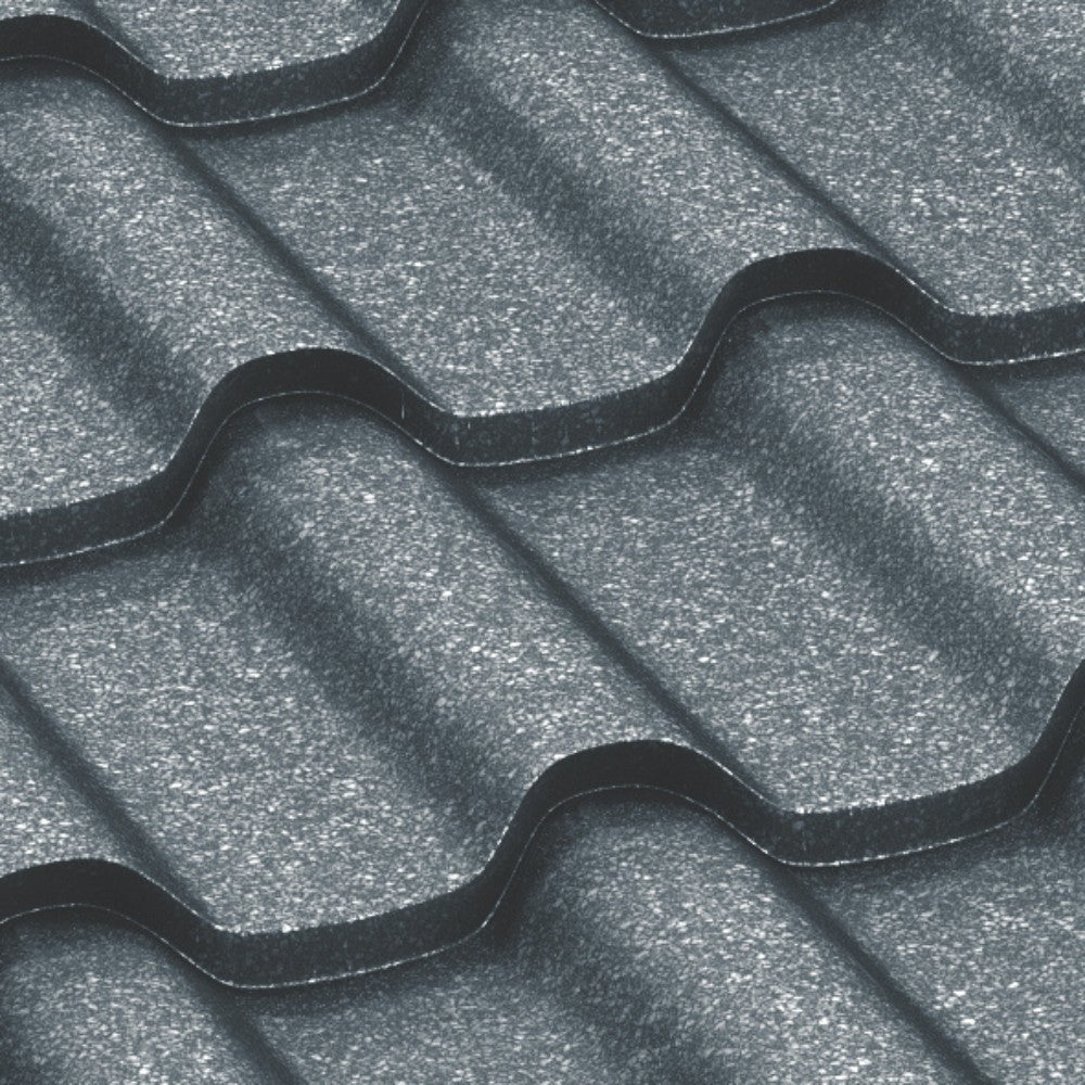 Țiglă metalică Bilka Romanic Grande Mat, Gri RAL 7011