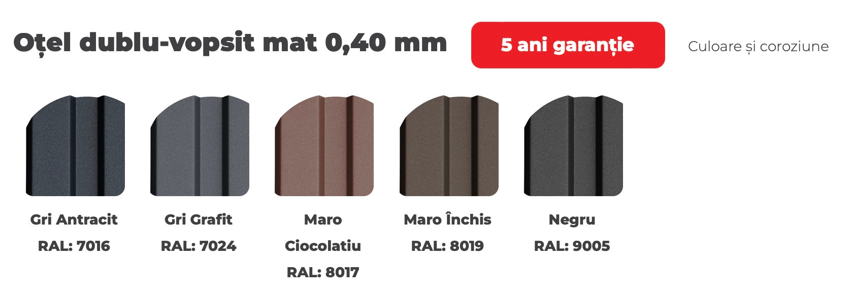 Șipcă de gard Sofia MAT DUBLU VOPSIT